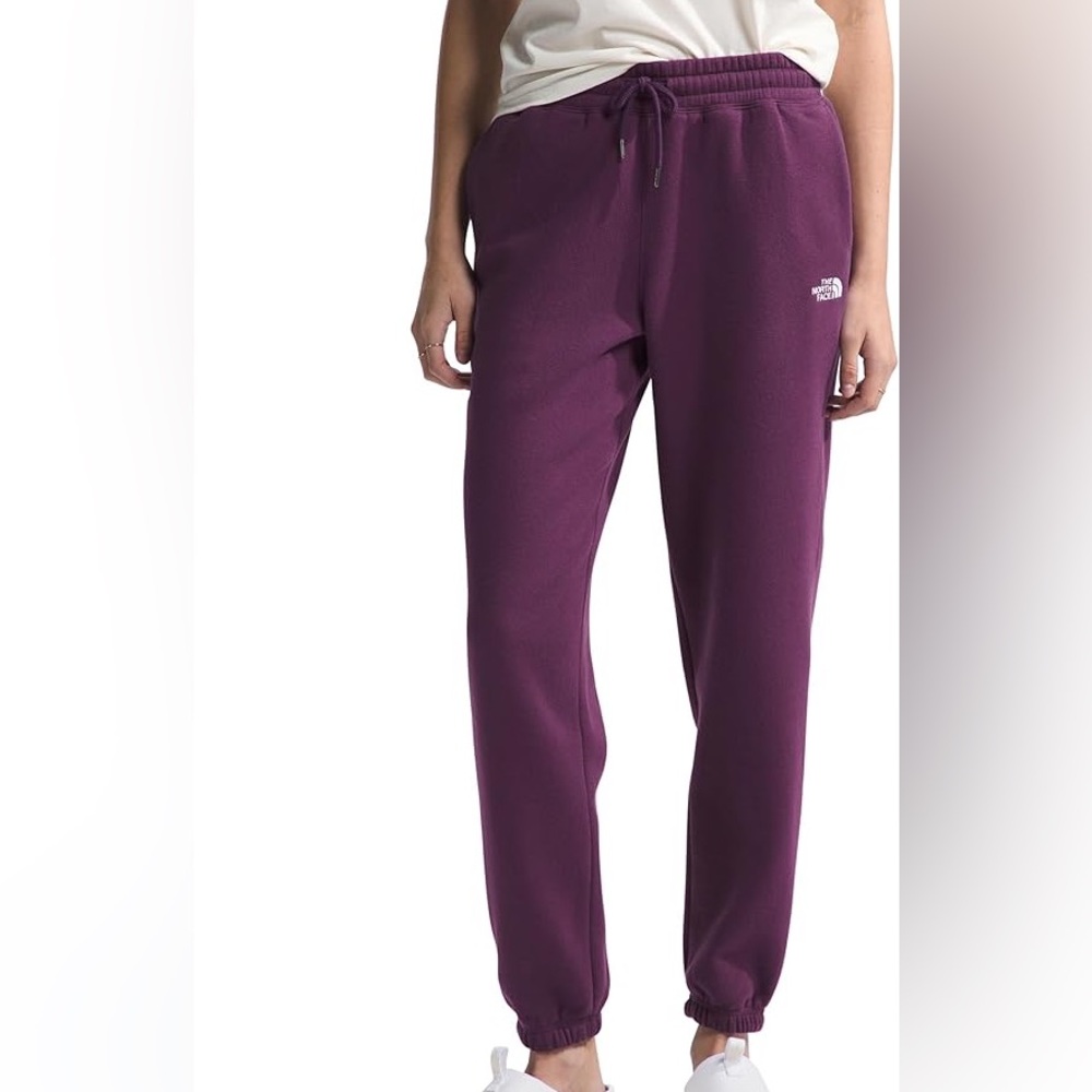 The North Face Plum Fleece Sweatpants Women’s Small Jogger Logo Lounge